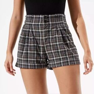 American Eagle Plaid High-Waisted Women's Shorts size 4